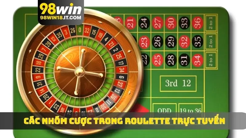 Các nhóm cược trong Roulette trực tuyến