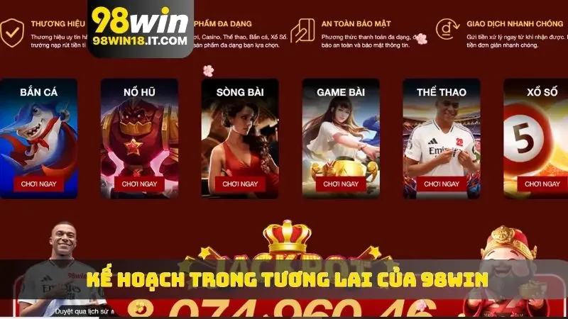 Kế hoạch phát triển trong tương lai vững chắc của 98WIN