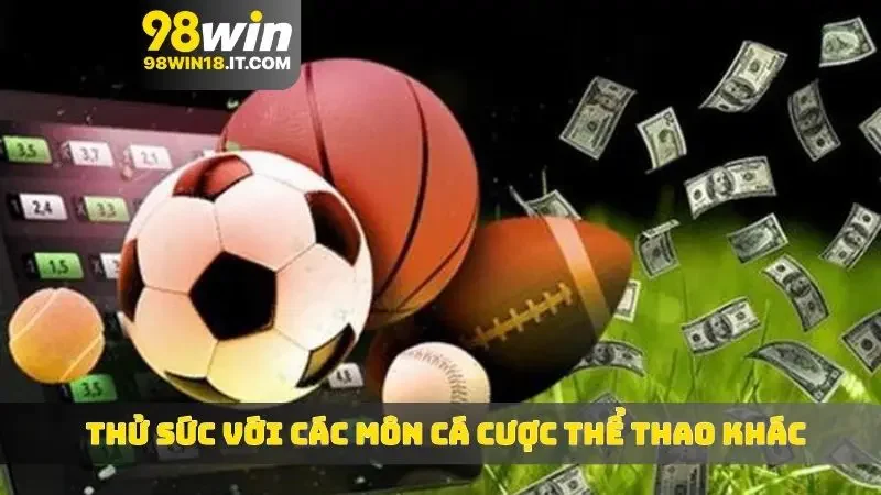 Thử sức với các môn cá cược thể thao khác để trải nghiệm