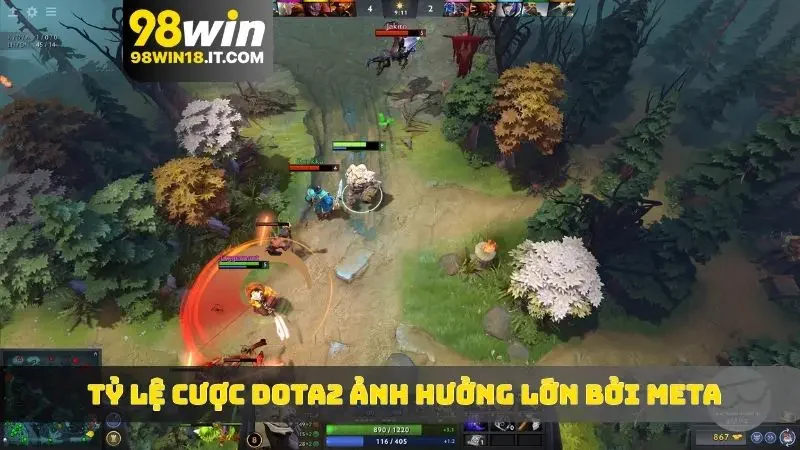 Tỷ lệ cược Dota2 ảnh hưởng lớn bởi meta